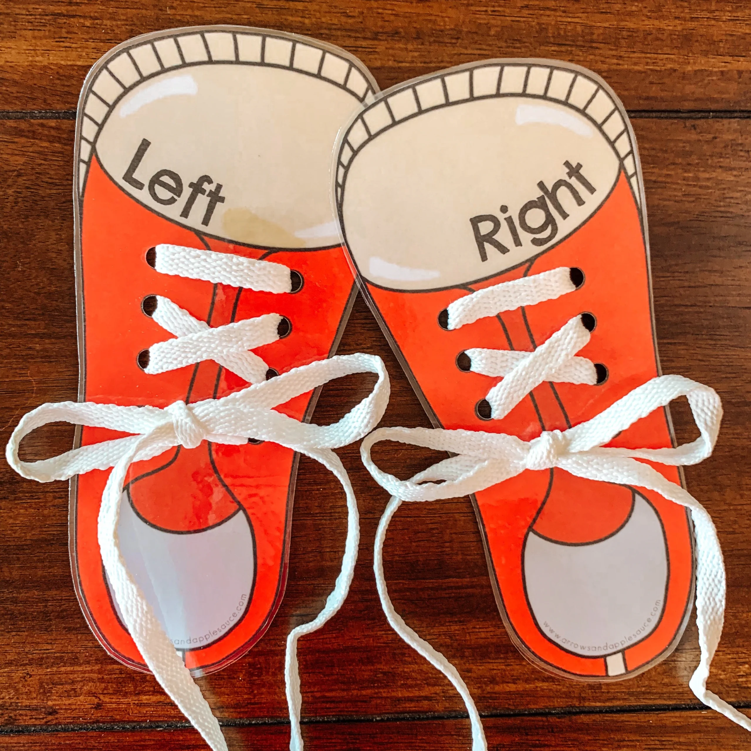 Printable Shoe Lacing Cards