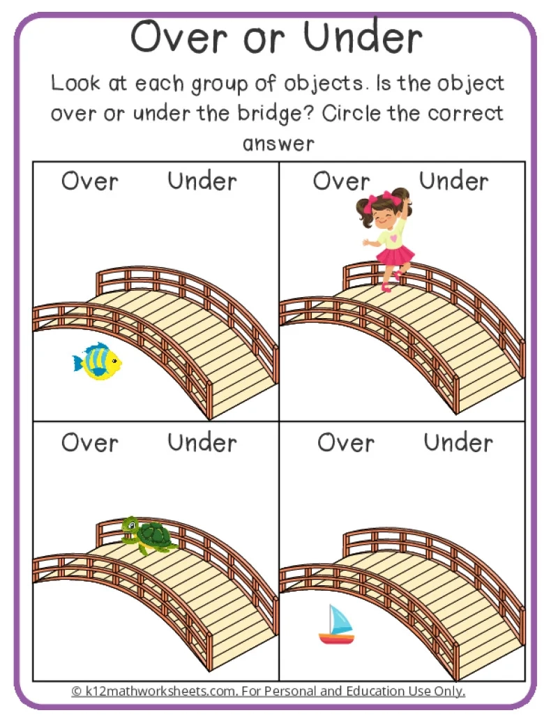 Size Distance amp Direction Worksheets K12 Math Worksheets