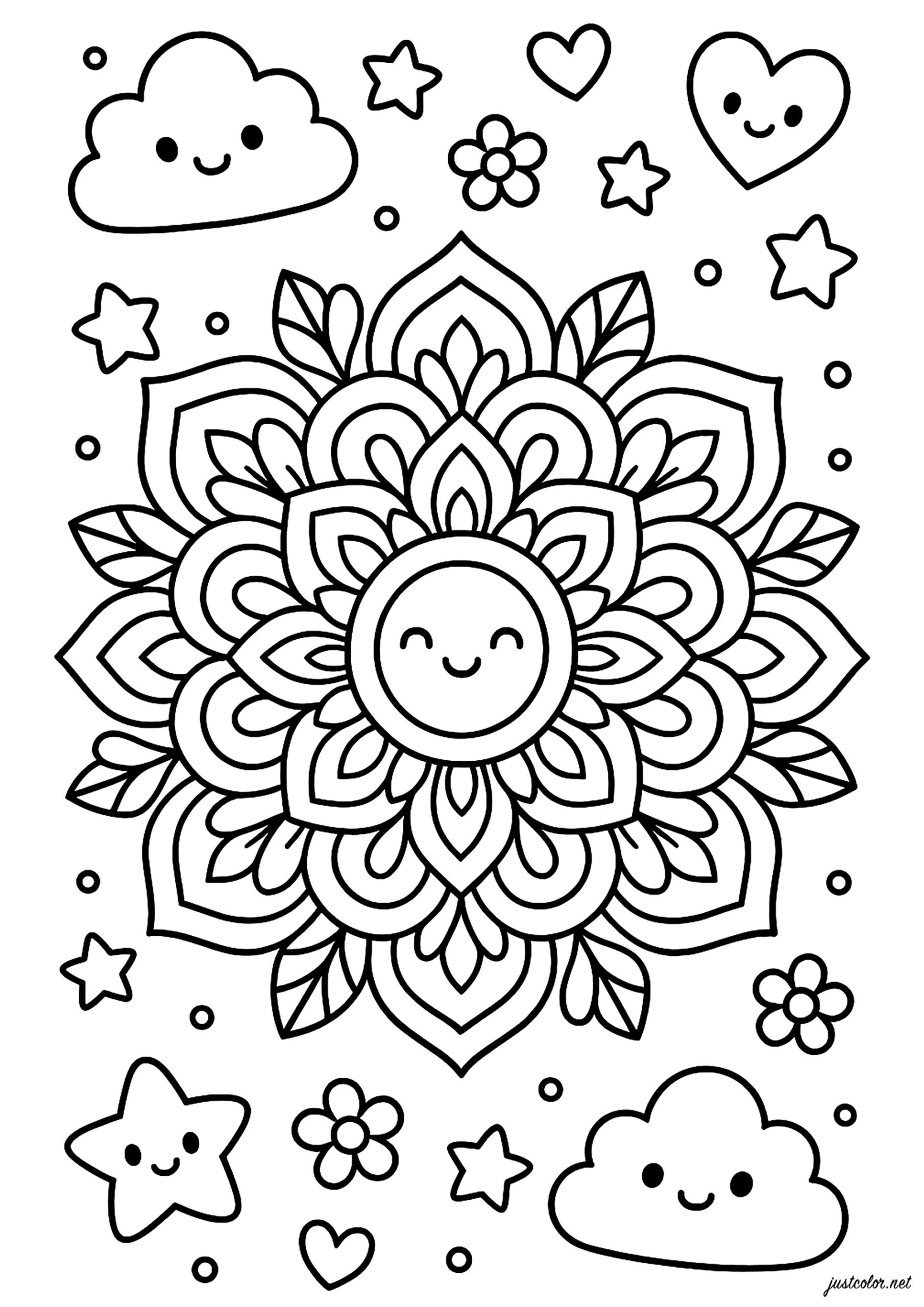 Easy Geometric Coloring Pages Printable