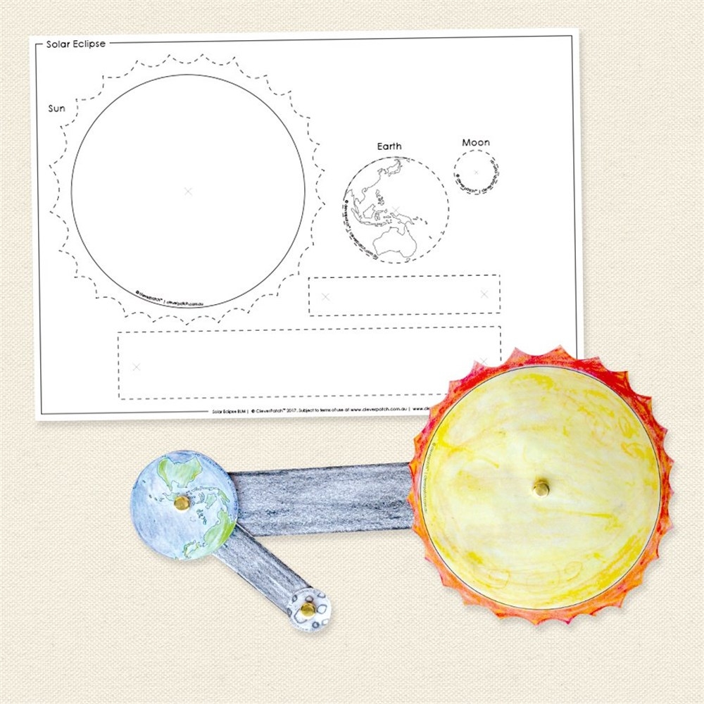 Solar Eclipse Paper amp Card CleverPatch Art amp Craft Supplies