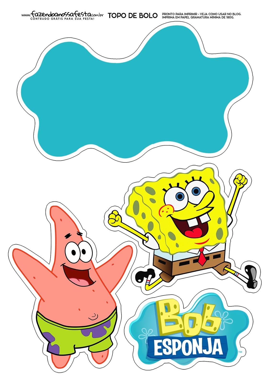 Free Printable Spongebob Pictures
