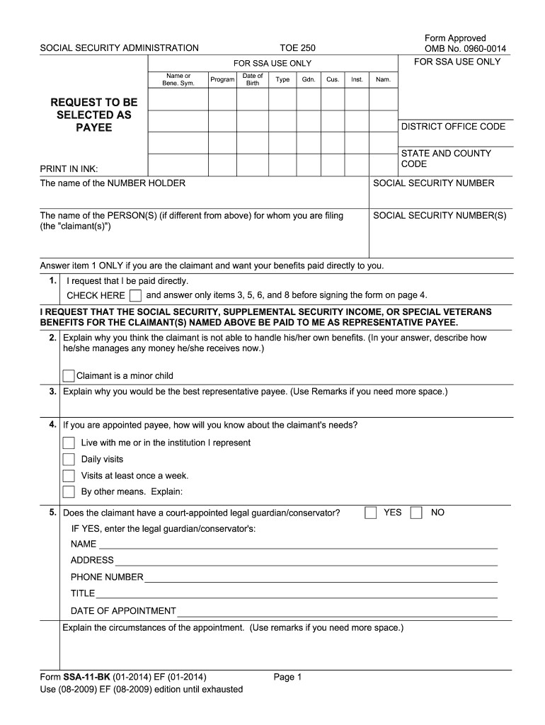 Ssa 11 Form Pdf Fill Out amp Sign Online DocHub