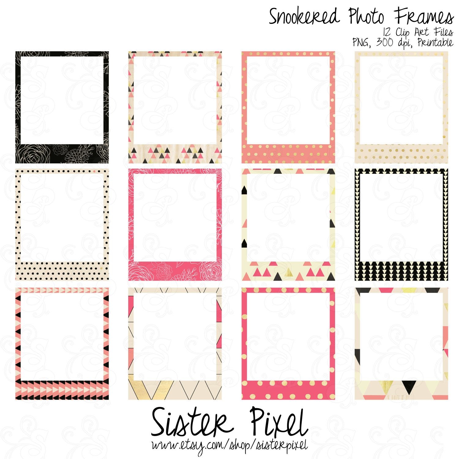 Template Polaroid Formats Printable Polaroid Frame Template Print 