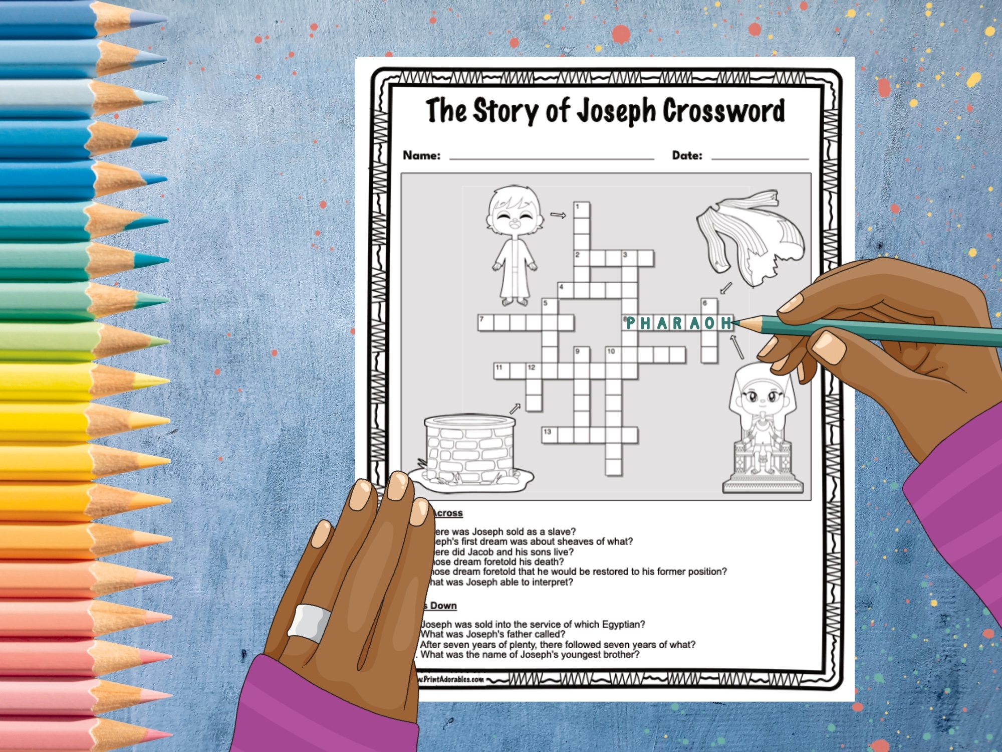 Joseph Crossword Puzzles Printable