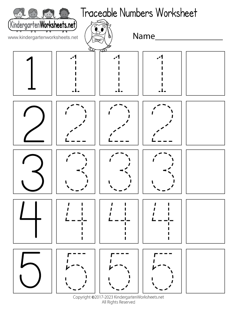 Traceable Numbers Worksheet Free Printable Digital amp PDF 
