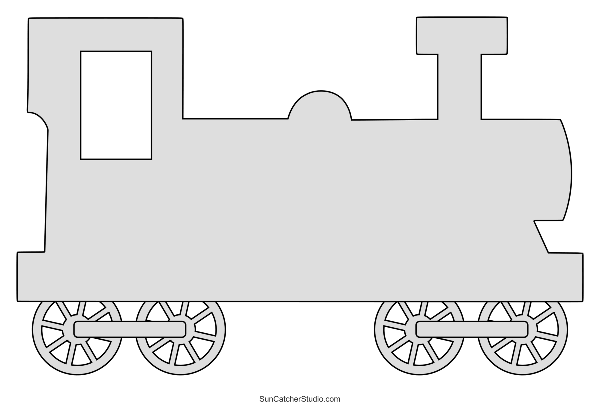 Free Printable Train Template
