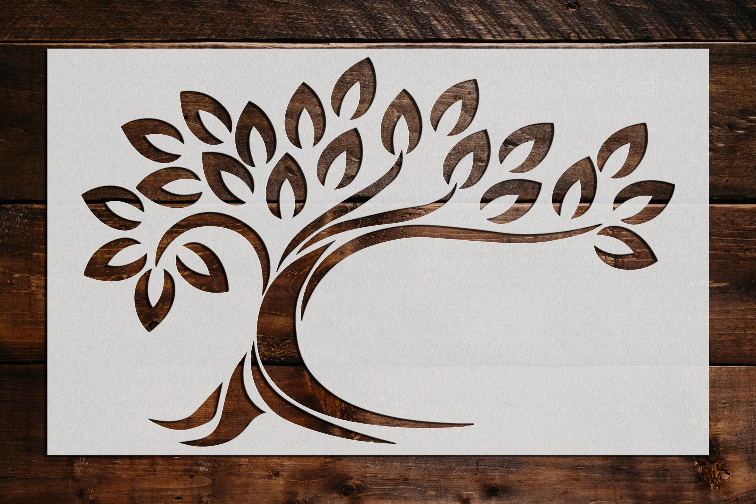 Tree Design Stencil Reusable Tree Design Stencil Art Stencil 