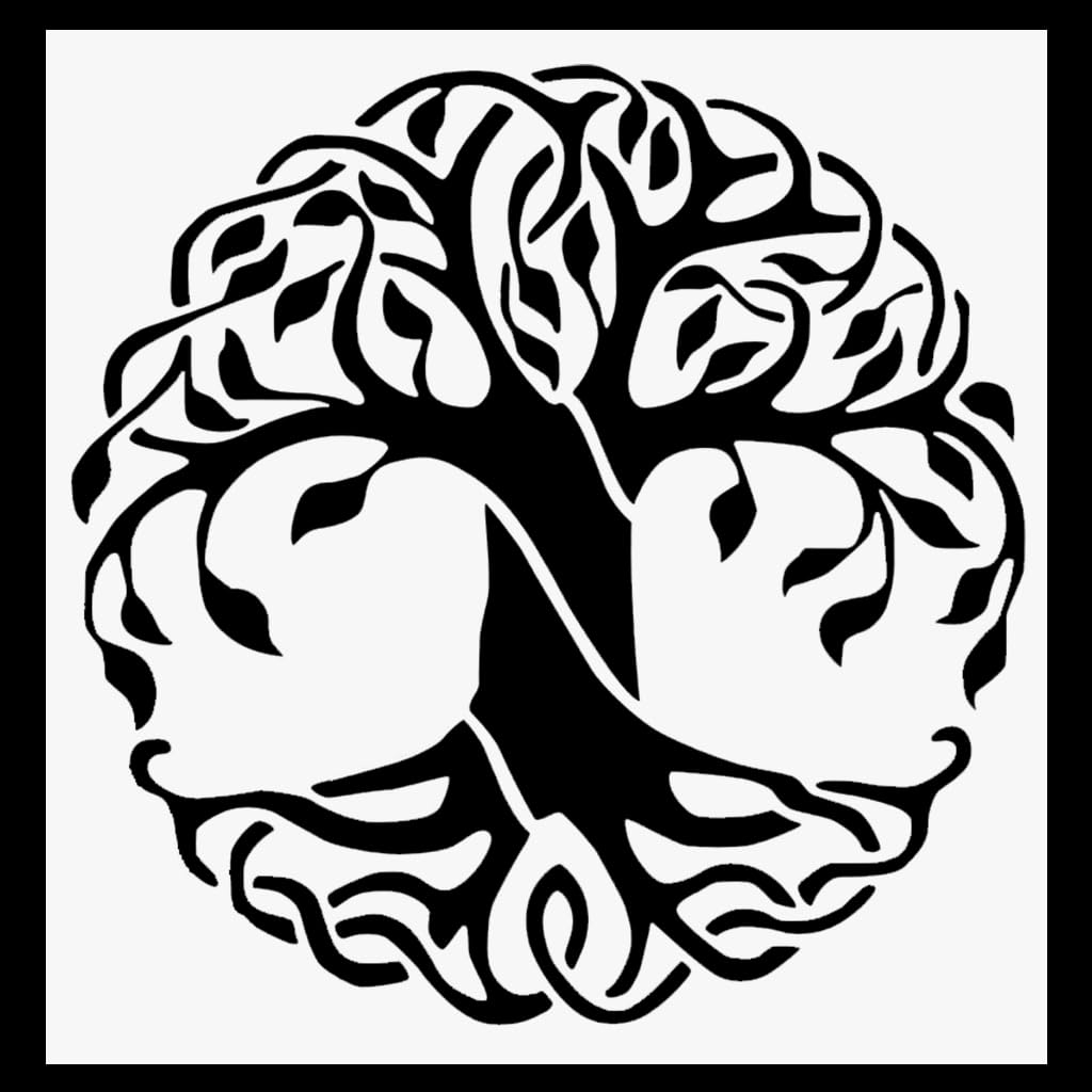 Tree Of Life Stencil Celtic Tree Of Life Tree Stencil 8x8 Inch 