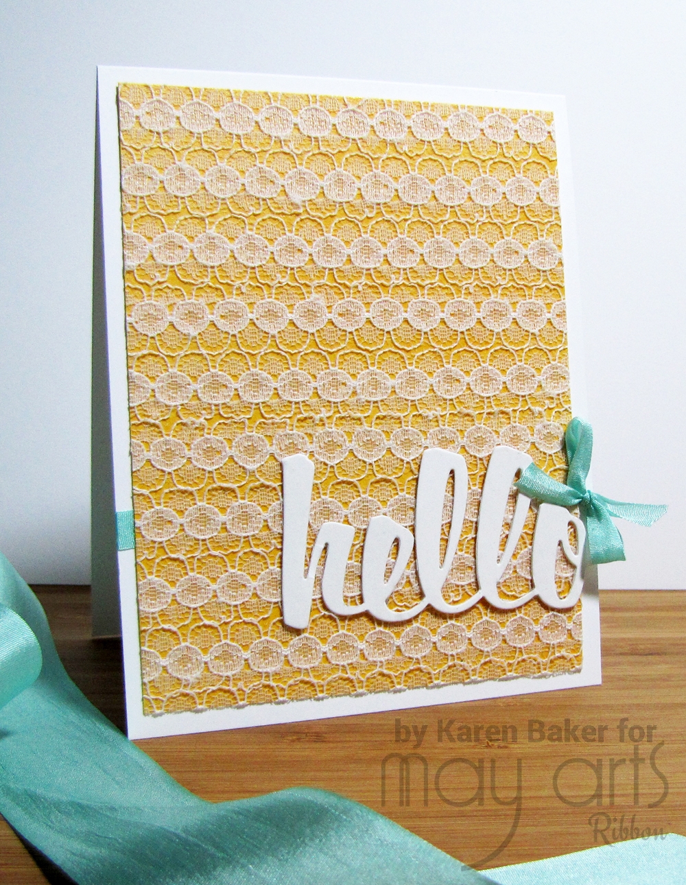 Tutorial Card Making Custom Lace Backgrounds