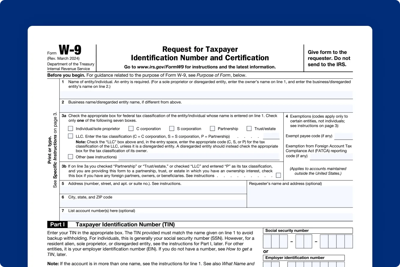 U S Tax 101 What Is A W9 Form 