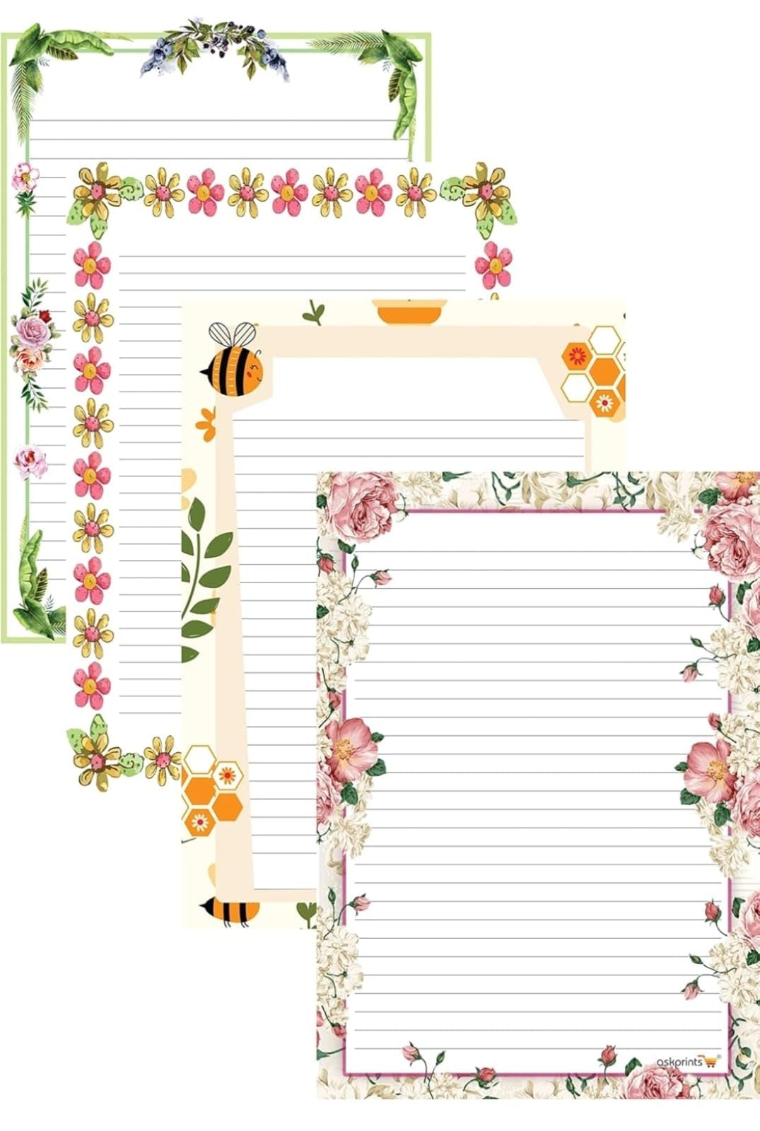 WAAOME 60 Sheets Art amp Craft Designer Sheets For Project Assignment Creative Work Ruled A4 Sheet Multipurpose Paper AB223 Amazon in Office 