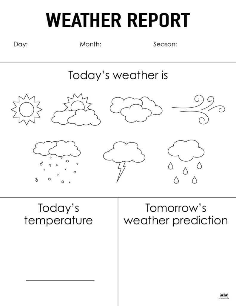 Weather Worksheets amp Printables 50 FREE Pages Printabulls