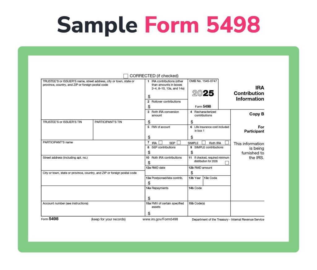 What Is Tax Form 5498 Printable